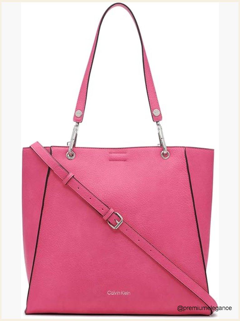 Vegan Leather Tote With Crossbody Stray - Spacious Daily Handbag
